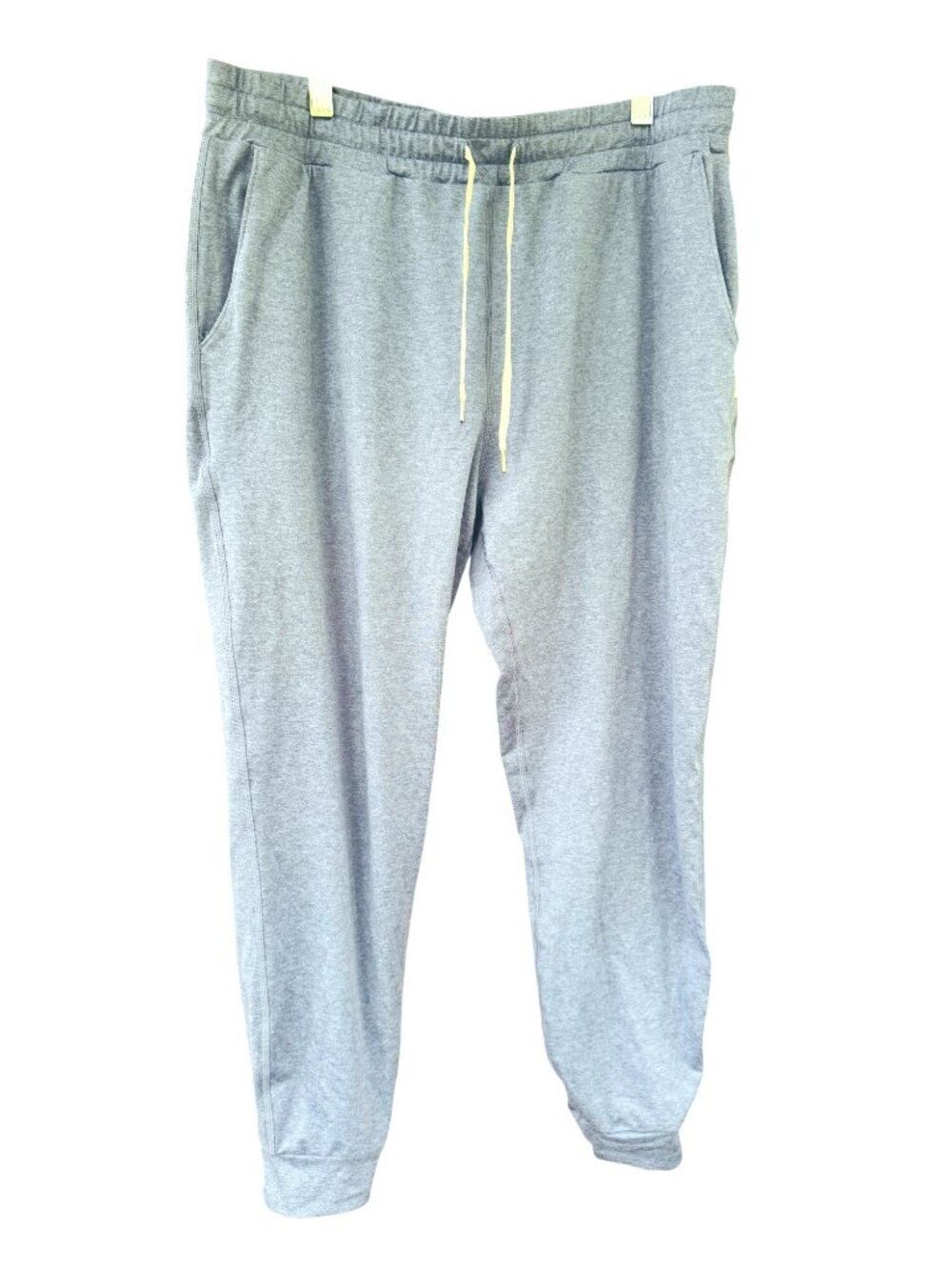 Vuori Mens Ponto Performance Jogger Pants Platinum Heather Blue Grey Athletic L